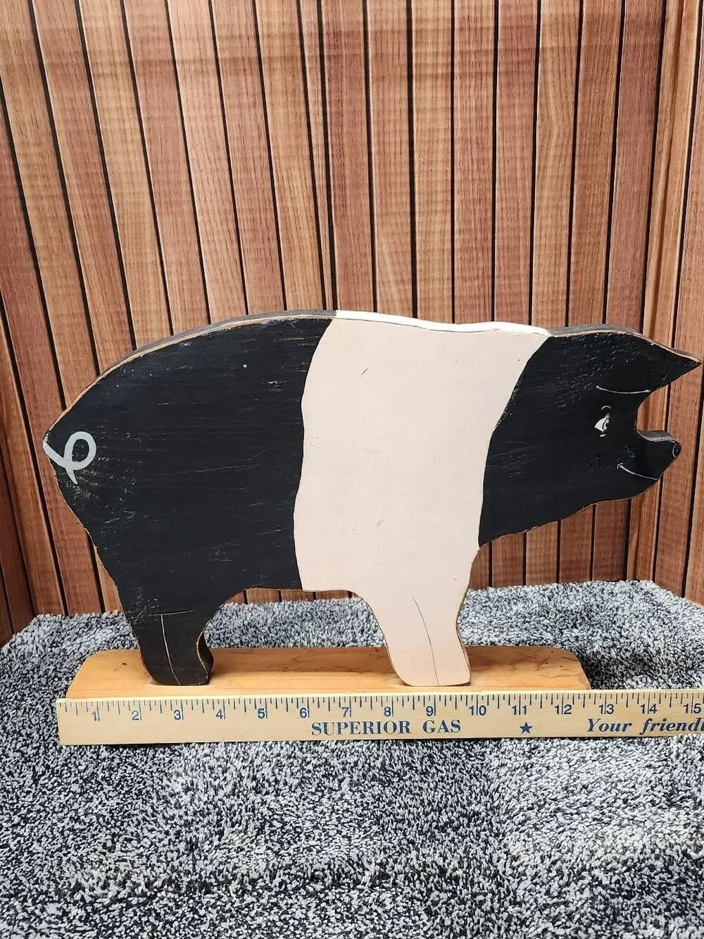 Wooden Pig Decor #A77 - Picture 7 of 12